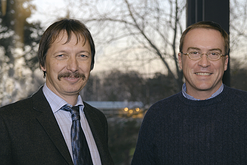 Thomas Henning (left) with Simon Lilly