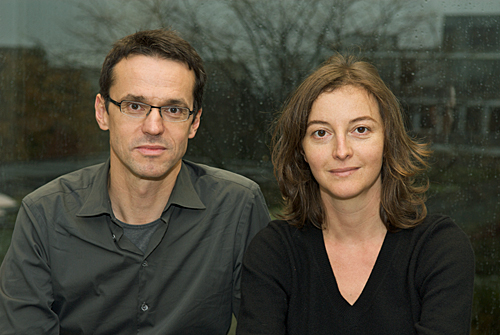 Stefan Schoenert (left) with Laura Baudis