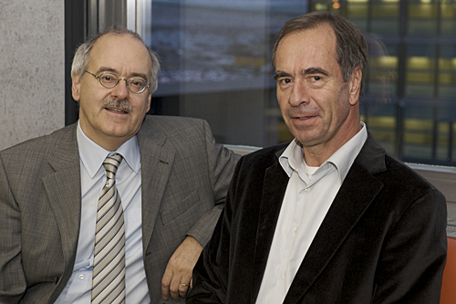 Gianni Blatter (left) with Roland Horisberger