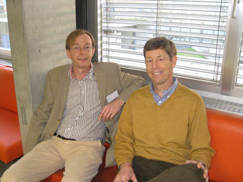 Tilman Esslinger (left) with Randall Hulet