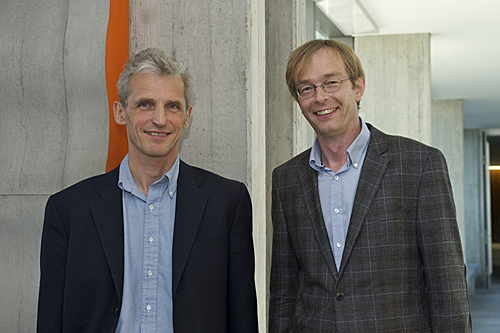 Wolfgang Ketterle (left) with Tilman Esslinger