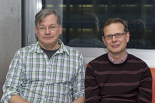 Ulrich Straumann (left) with Günther Dissertori