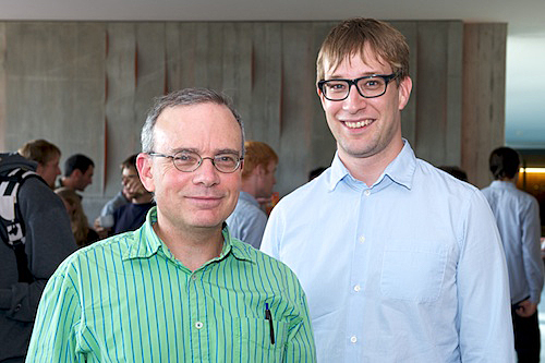 David DiVincenzo (left) with Matthias Christandl