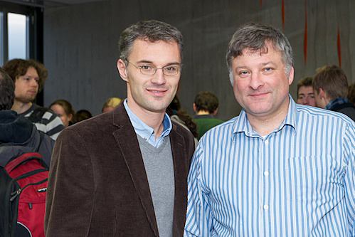 Mauro Donega (left) with Rainer Wallny