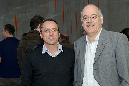 Hans-Arno Synal (left) with Gianni Blatter
