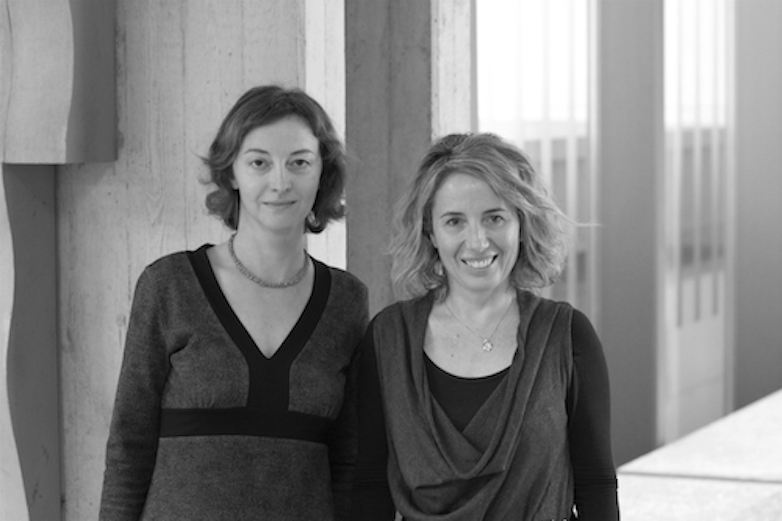 Simona Murgia (right) with Laura Baudis