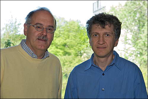 Leonid Glazman (right) with Gianni Blatter
