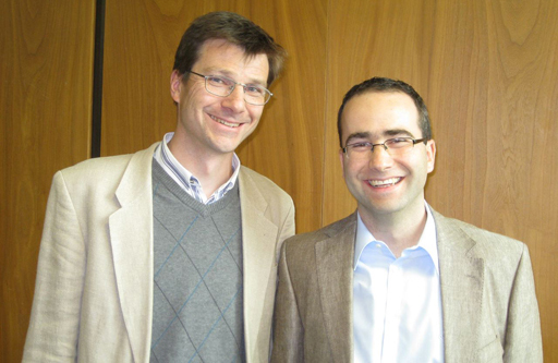 Aldo Antognini (right) with Klaus Kirch