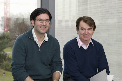 Neil Weiner (left) with Zoltan Kunszt