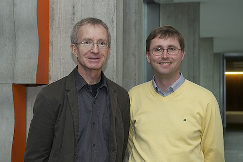 Juerg Osterwalder (left) with Thomas Gehrmann