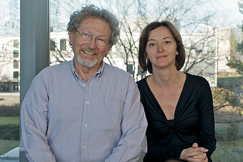 Amos Breskin (left) with Laura Baudis