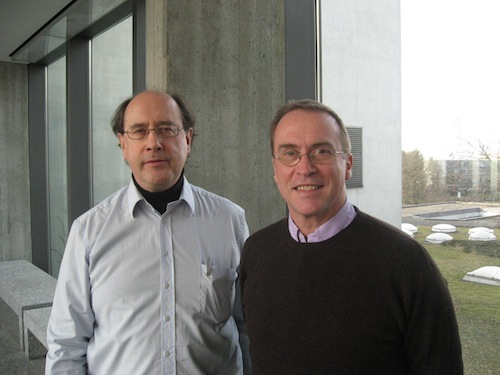 Bernard F. Schutz (left) with Simon Lilly