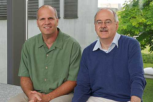 Dan Shahar (left) with Gianni Blatter
