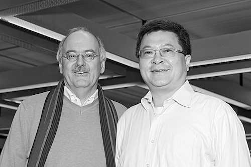 Gianni Blatter (left) with Terry Hwa