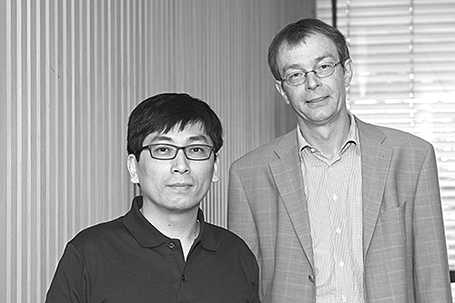 Cheng Chin (left) with Tilman Esslinger