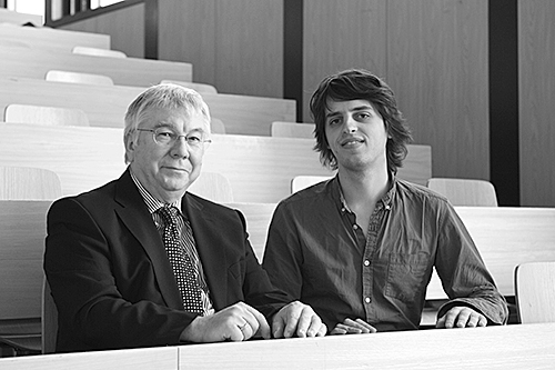 Rainer Blatt (left) with Julian Léonard