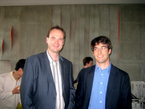 Rudi Grimm (left) with Henning Moritz