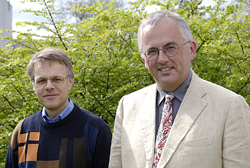 Hermann Nicolai (right) with Matthias Gaberdiel